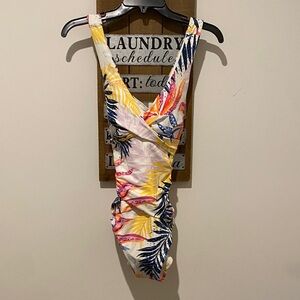 Tropical Print One Piece Swimsuit